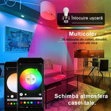 *PACHET 4 BECURI LED RGB* (cea mai buna oferta)